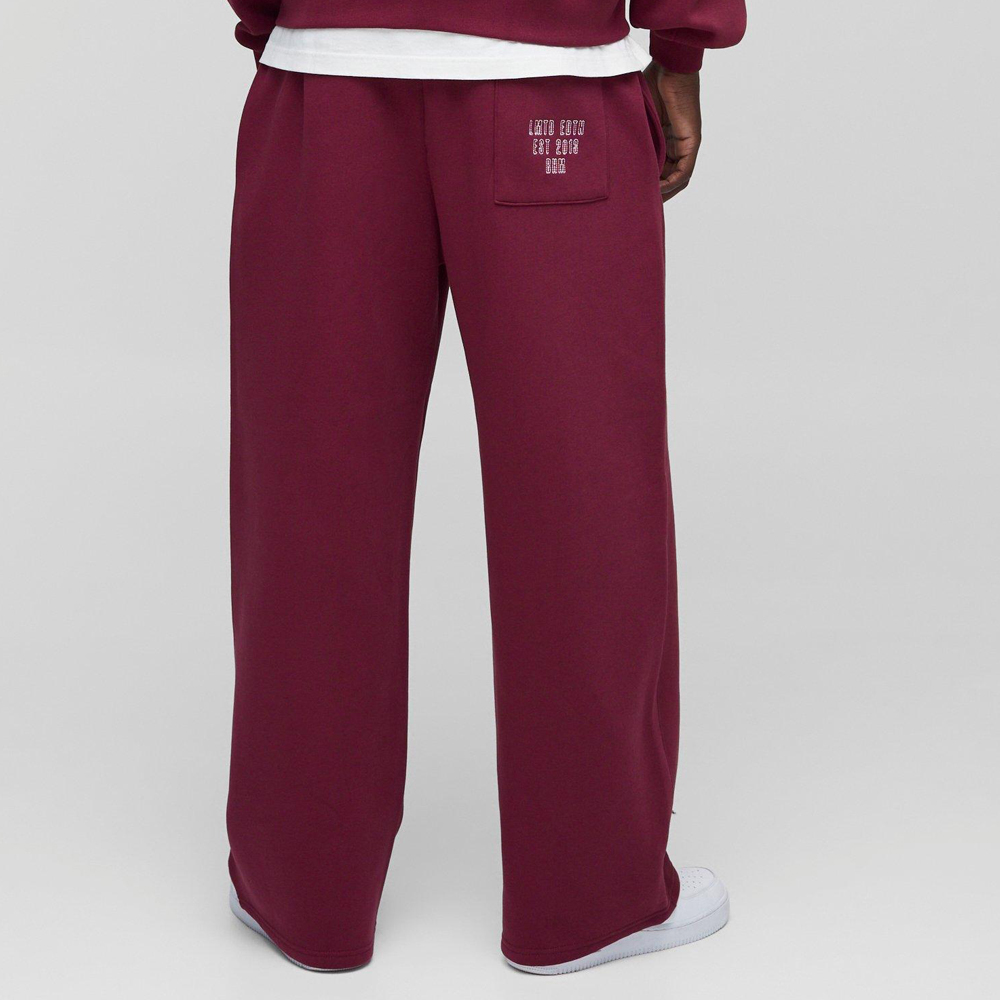 Wide Leg Worldwide Embroidered Joggers - Image 2