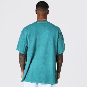Oversized Washed Dove Graphic T-Shirt