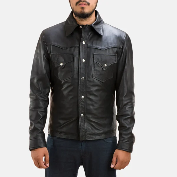 Men Leather Jacket - Image 3