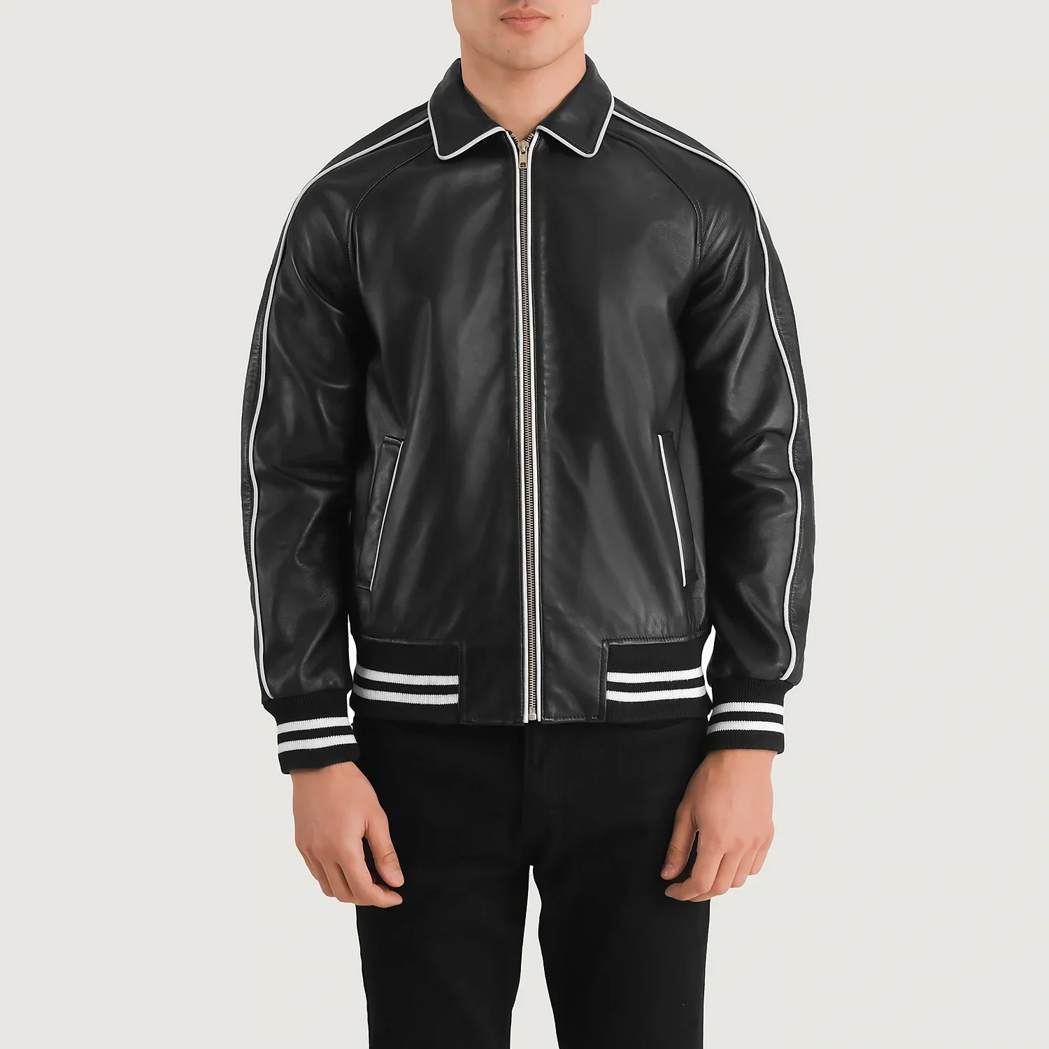 Men Leather Jacket - Image 2