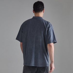 Oversized Washed Revere Polo