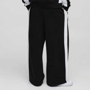 Extreme Wide Leg Man Colour Block Joggers